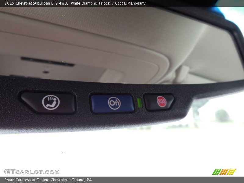 White Diamond Tricoat / Cocoa/Mahogany 2015 Chevrolet Suburban LTZ 4WD