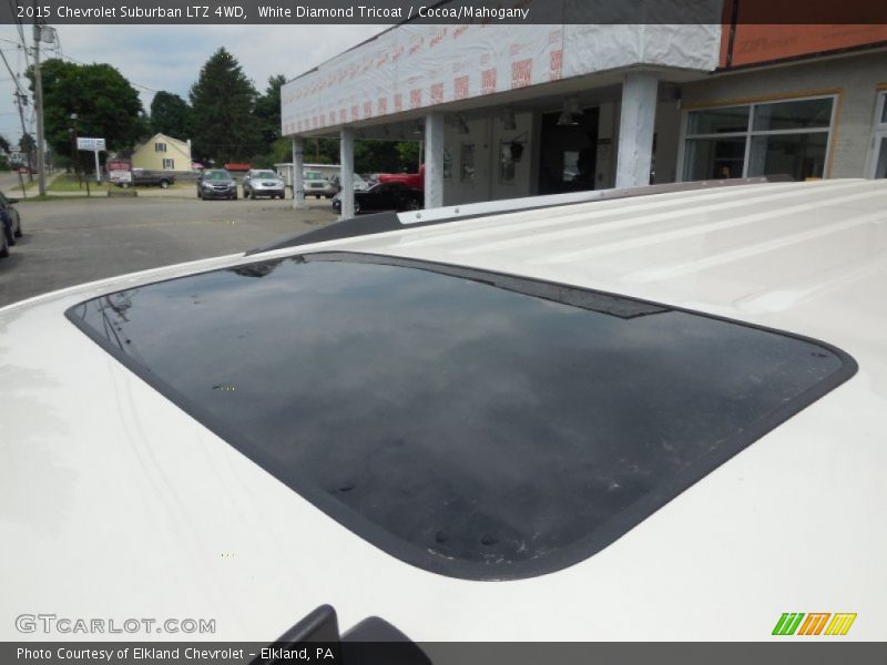 White Diamond Tricoat / Cocoa/Mahogany 2015 Chevrolet Suburban LTZ 4WD