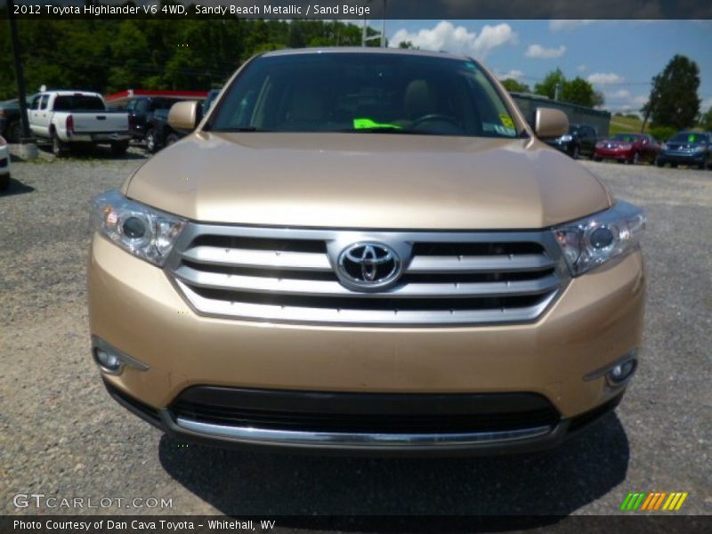 Sandy Beach Metallic / Sand Beige 2012 Toyota Highlander V6 4WD