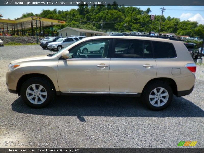 Sandy Beach Metallic / Sand Beige 2012 Toyota Highlander V6 4WD