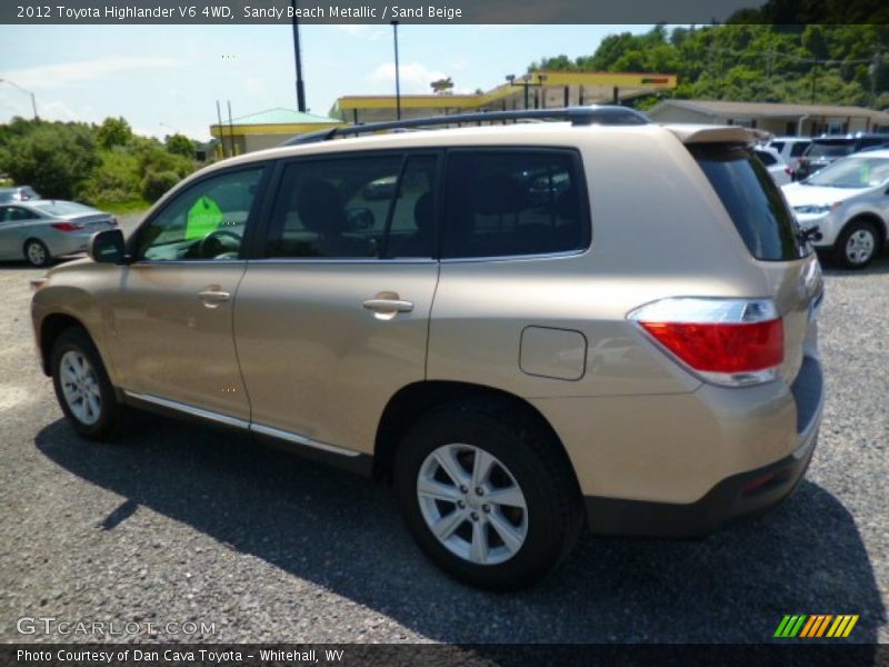 Sandy Beach Metallic / Sand Beige 2012 Toyota Highlander V6 4WD