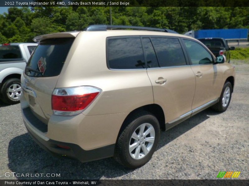 Sandy Beach Metallic / Sand Beige 2012 Toyota Highlander V6 4WD