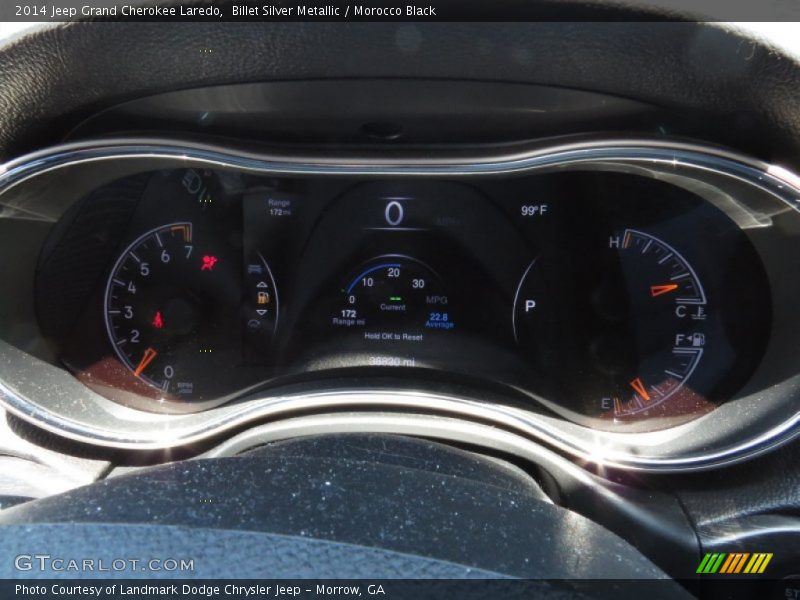 Billet Silver Metallic / Morocco Black 2014 Jeep Grand Cherokee Laredo