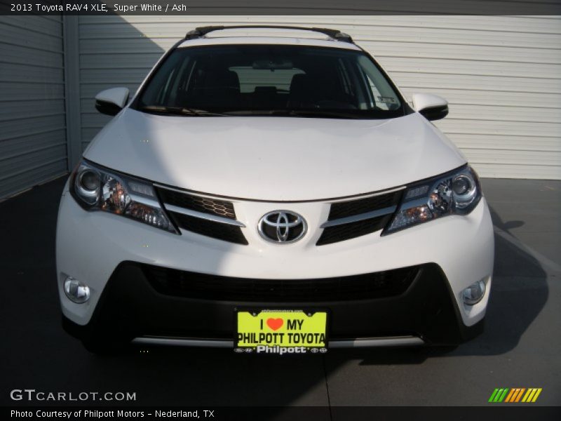 Super White / Ash 2013 Toyota RAV4 XLE