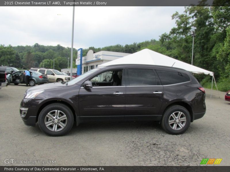 Tungsten Metallic / Ebony 2015 Chevrolet Traverse LT AWD