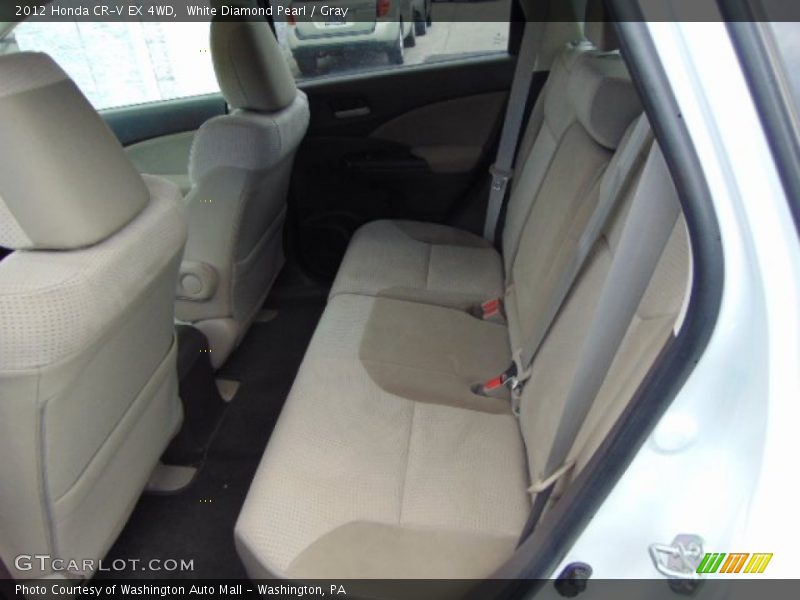 White Diamond Pearl / Gray 2012 Honda CR-V EX 4WD