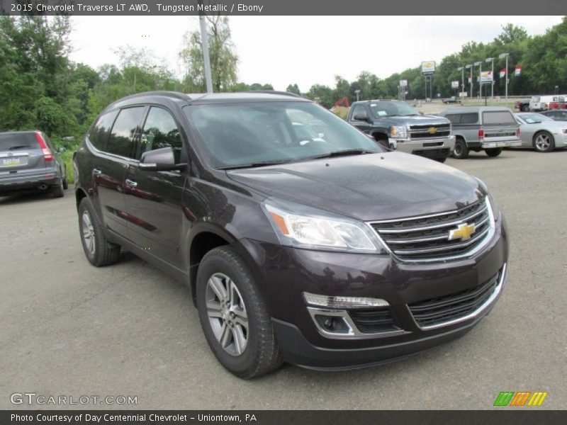 Tungsten Metallic / Ebony 2015 Chevrolet Traverse LT AWD