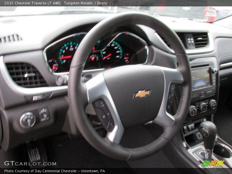 Tungsten Metallic / Ebony 2015 Chevrolet Traverse LT AWD