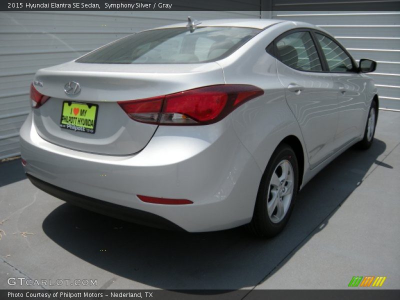 Symphony Silver / Gray 2015 Hyundai Elantra SE Sedan