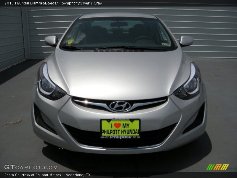 Symphony Silver / Gray 2015 Hyundai Elantra SE Sedan