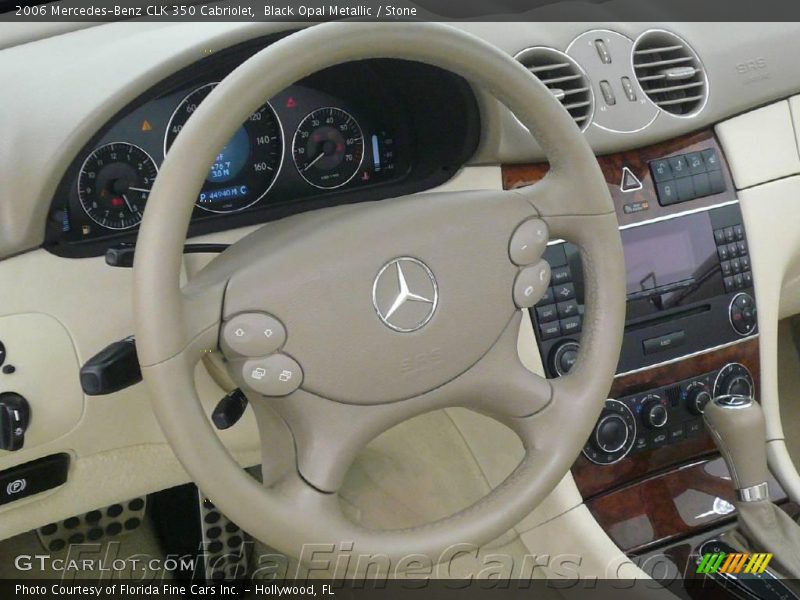 Black Opal Metallic / Stone 2006 Mercedes-Benz CLK 350 Cabriolet