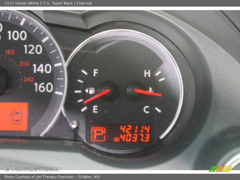 Super Black / Charcoal 2012 Nissan Altima 2.5 S