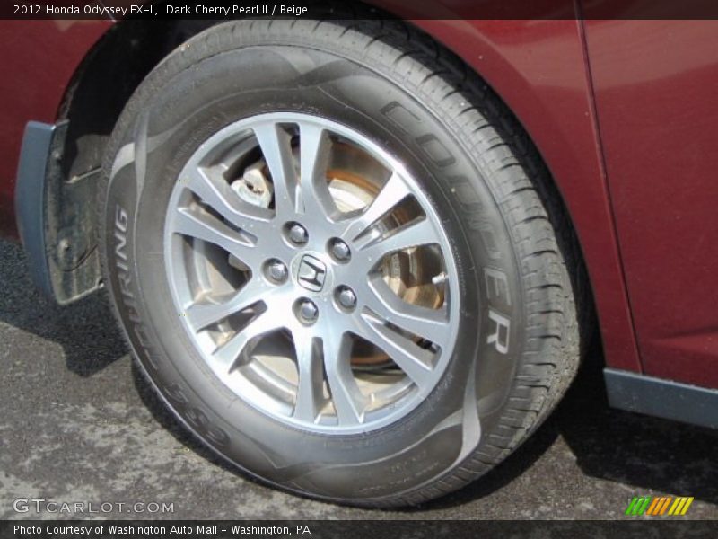 Dark Cherry Pearl II / Beige 2012 Honda Odyssey EX-L