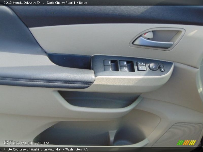 Dark Cherry Pearl II / Beige 2012 Honda Odyssey EX-L
