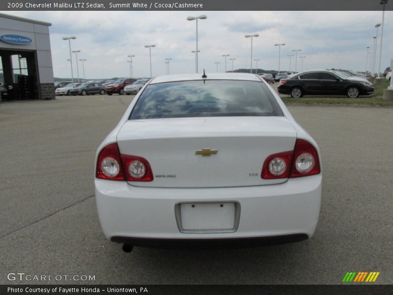 Summit White / Cocoa/Cashmere 2009 Chevrolet Malibu LTZ Sedan