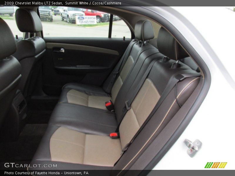 Summit White / Cocoa/Cashmere 2009 Chevrolet Malibu LTZ Sedan