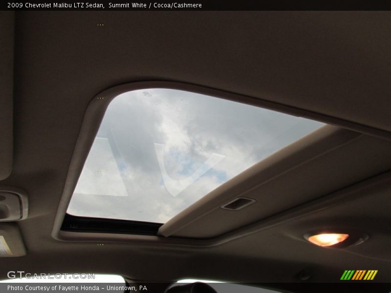 Summit White / Cocoa/Cashmere 2009 Chevrolet Malibu LTZ Sedan