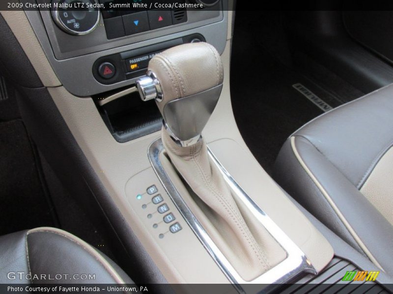 Summit White / Cocoa/Cashmere 2009 Chevrolet Malibu LTZ Sedan