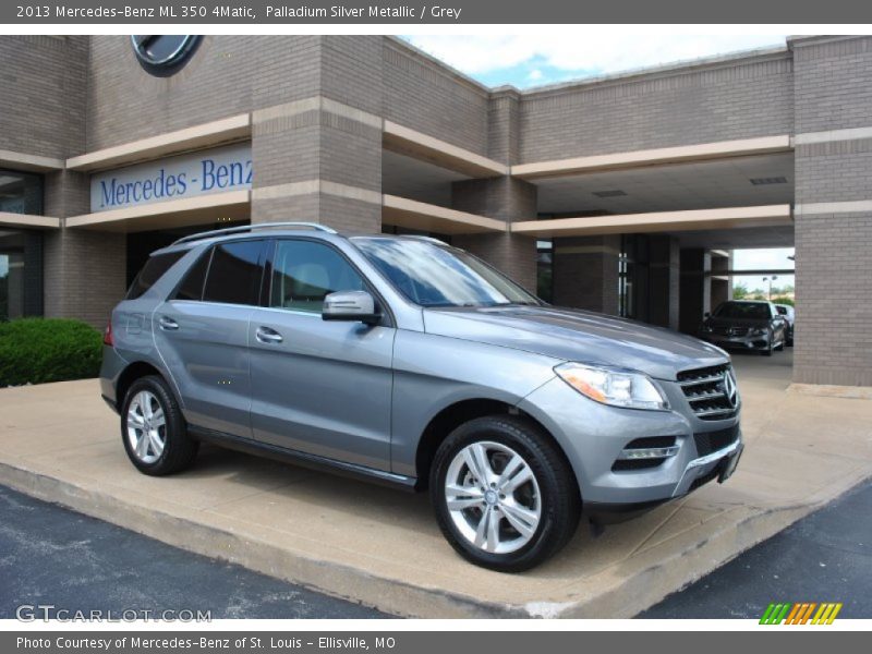 Palladium Silver Metallic / Grey 2013 Mercedes-Benz ML 350 4Matic