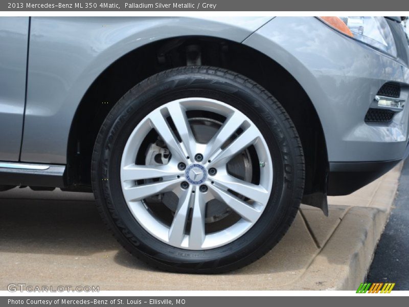 Palladium Silver Metallic / Grey 2013 Mercedes-Benz ML 350 4Matic