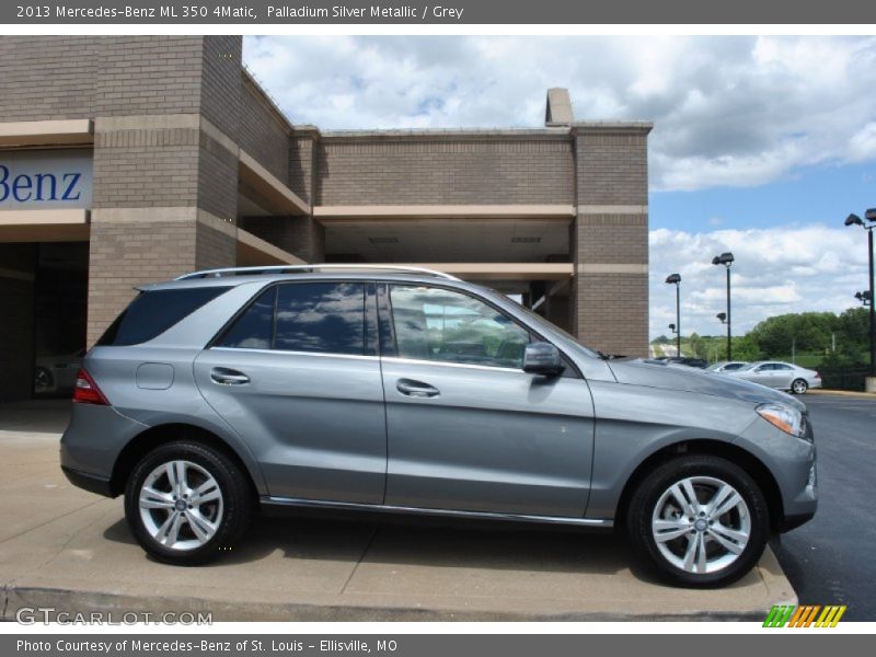 Palladium Silver Metallic / Grey 2013 Mercedes-Benz ML 350 4Matic