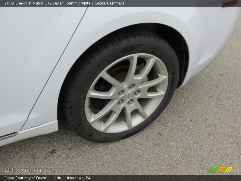 Summit White / Cocoa/Cashmere 2009 Chevrolet Malibu LTZ Sedan