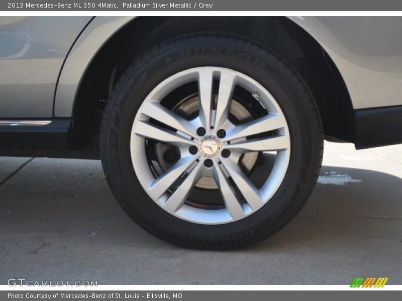 Palladium Silver Metallic / Grey 2013 Mercedes-Benz ML 350 4Matic