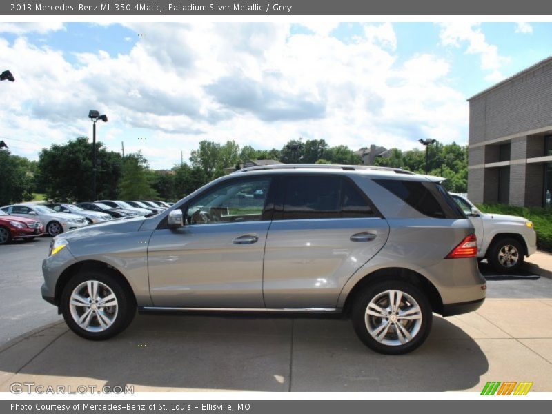 Palladium Silver Metallic / Grey 2013 Mercedes-Benz ML 350 4Matic