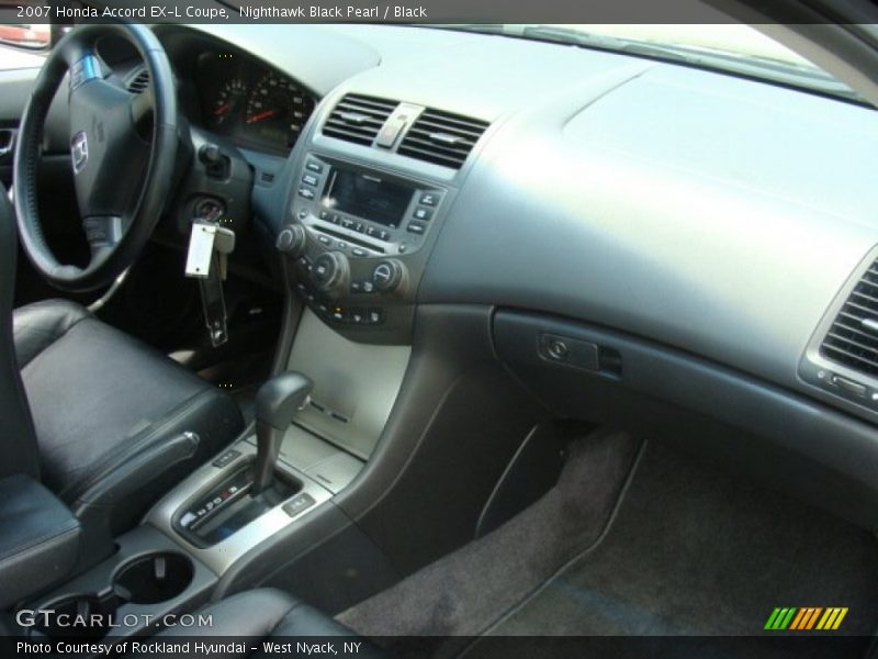 Nighthawk Black Pearl / Black 2007 Honda Accord EX-L Coupe