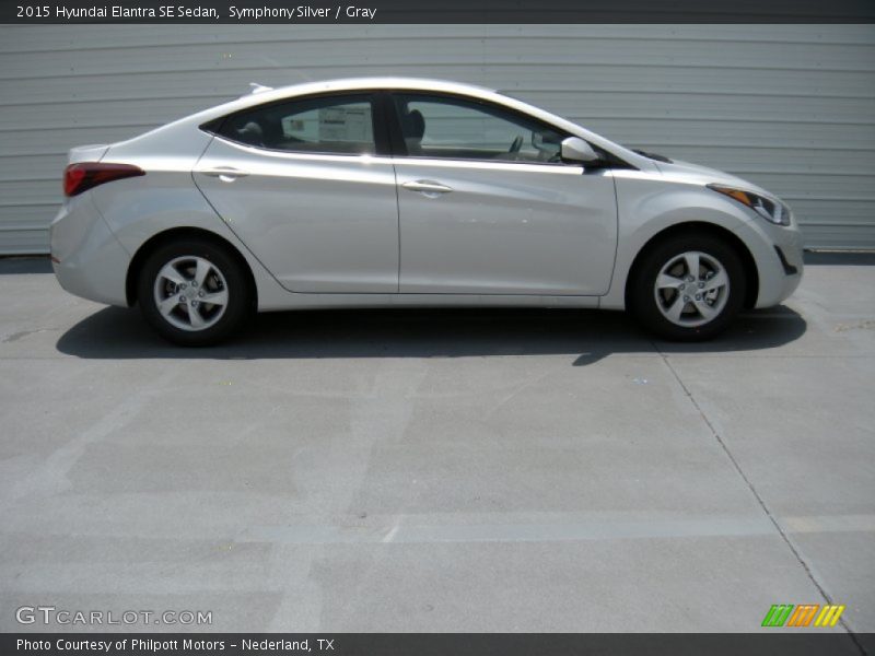 Symphony Silver / Gray 2015 Hyundai Elantra SE Sedan