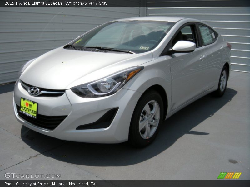 Symphony Silver / Gray 2015 Hyundai Elantra SE Sedan