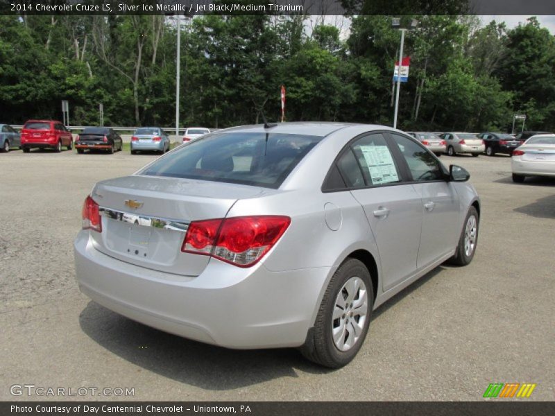 Silver Ice Metallic / Jet Black/Medium Titanium 2014 Chevrolet Cruze LS