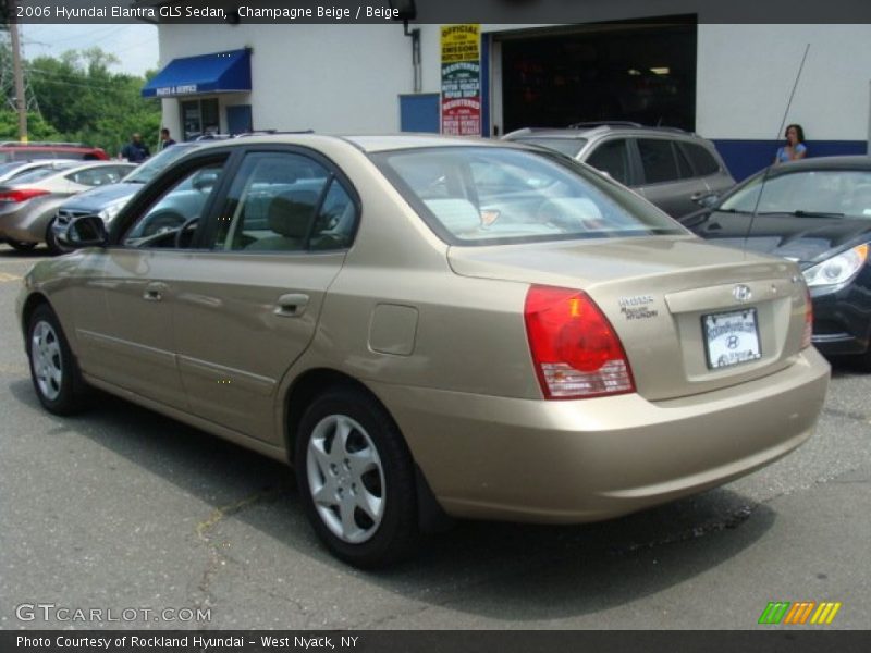 Champagne Beige / Beige 2006 Hyundai Elantra GLS Sedan