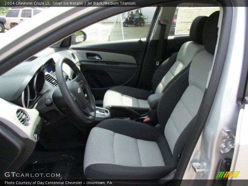 Silver Ice Metallic / Jet Black/Medium Titanium 2014 Chevrolet Cruze LS