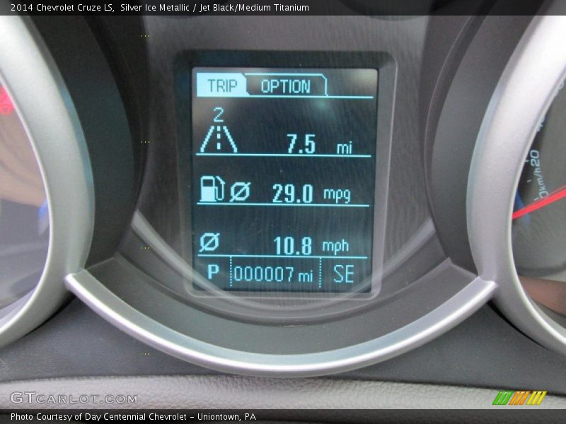 Silver Ice Metallic / Jet Black/Medium Titanium 2014 Chevrolet Cruze LS