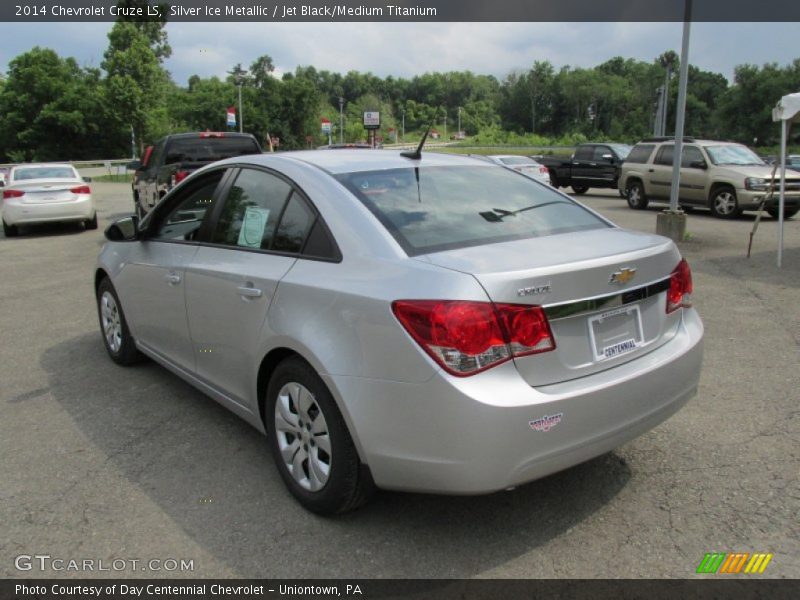 Silver Ice Metallic / Jet Black/Medium Titanium 2014 Chevrolet Cruze LS