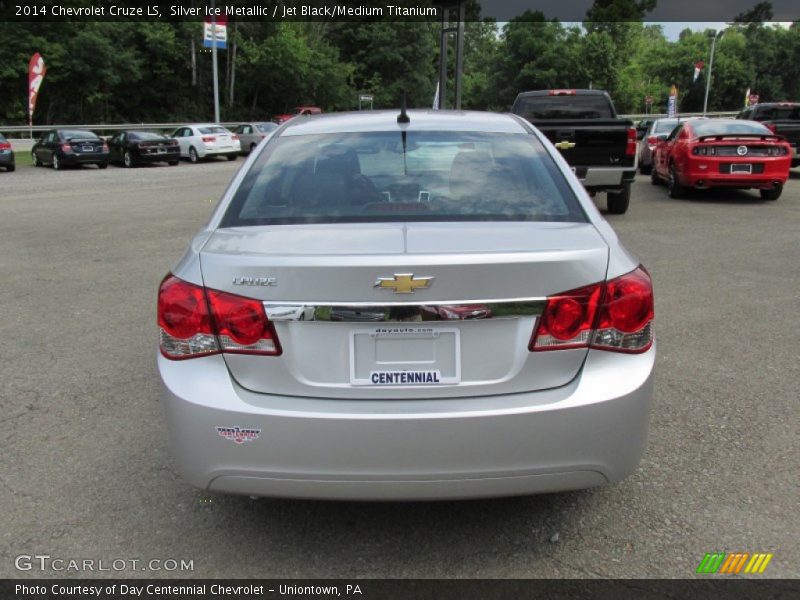 Silver Ice Metallic / Jet Black/Medium Titanium 2014 Chevrolet Cruze LS
