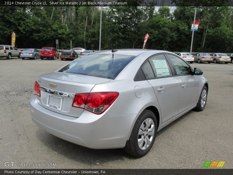 Silver Ice Metallic / Jet Black/Medium Titanium 2014 Chevrolet Cruze LS
