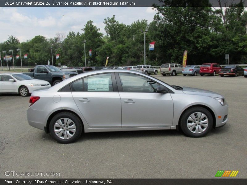 Silver Ice Metallic / Jet Black/Medium Titanium 2014 Chevrolet Cruze LS