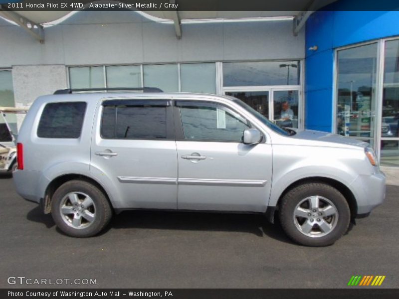 Alabaster Silver Metallic / Gray 2011 Honda Pilot EX 4WD