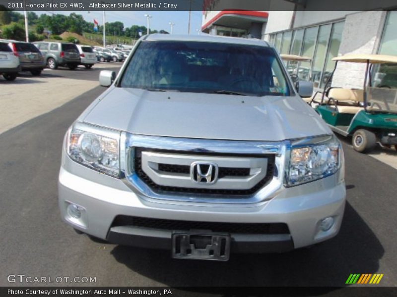 Alabaster Silver Metallic / Gray 2011 Honda Pilot EX 4WD
