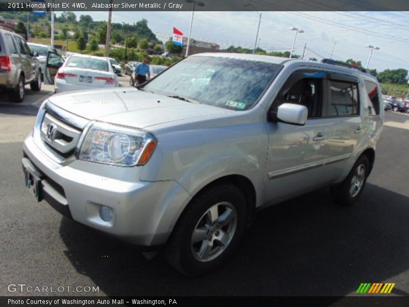 Alabaster Silver Metallic / Gray 2011 Honda Pilot EX 4WD