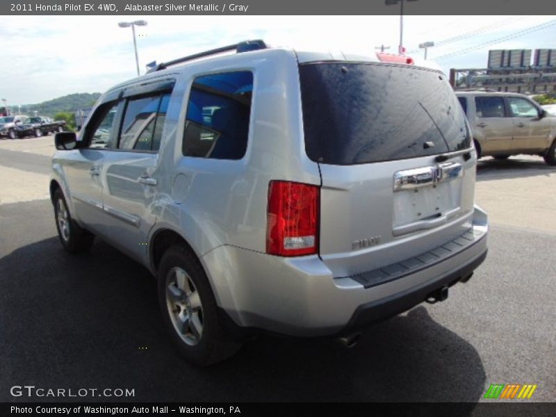 Alabaster Silver Metallic / Gray 2011 Honda Pilot EX 4WD