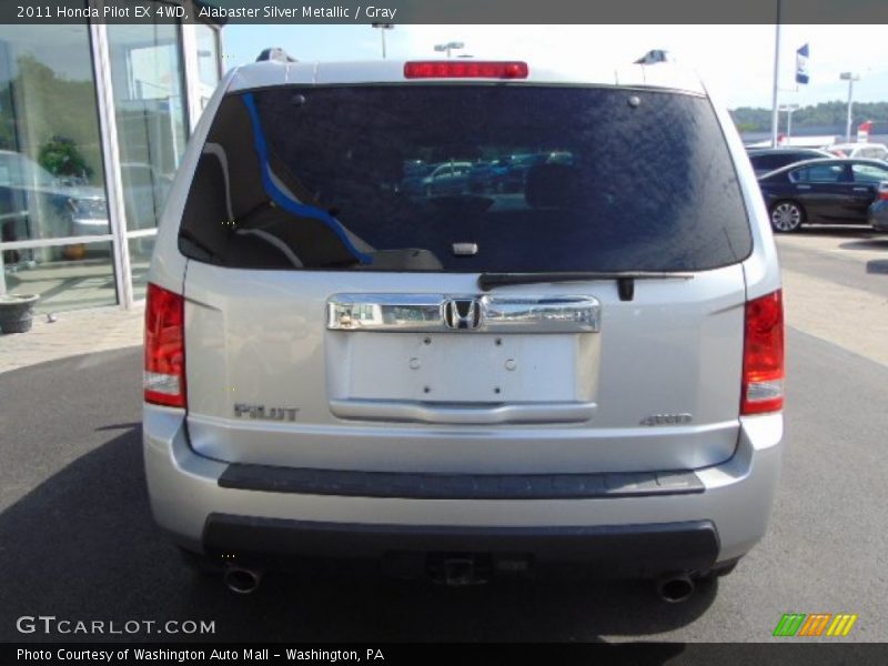 Alabaster Silver Metallic / Gray 2011 Honda Pilot EX 4WD
