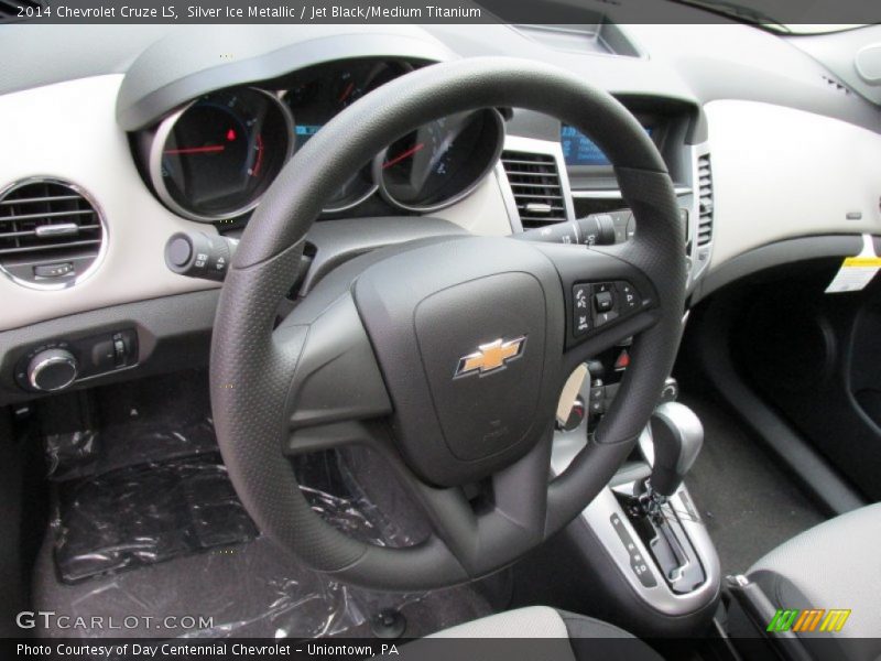 Silver Ice Metallic / Jet Black/Medium Titanium 2014 Chevrolet Cruze LS