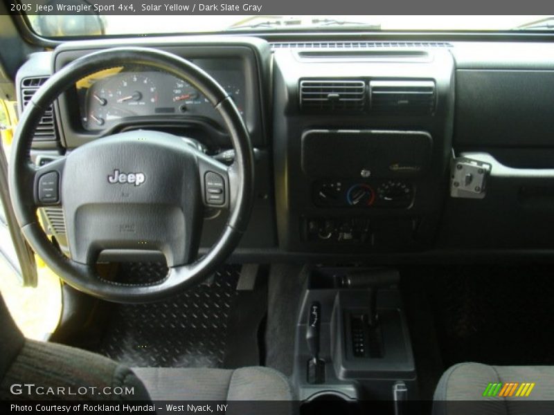 Solar Yellow / Dark Slate Gray 2005 Jeep Wrangler Sport 4x4