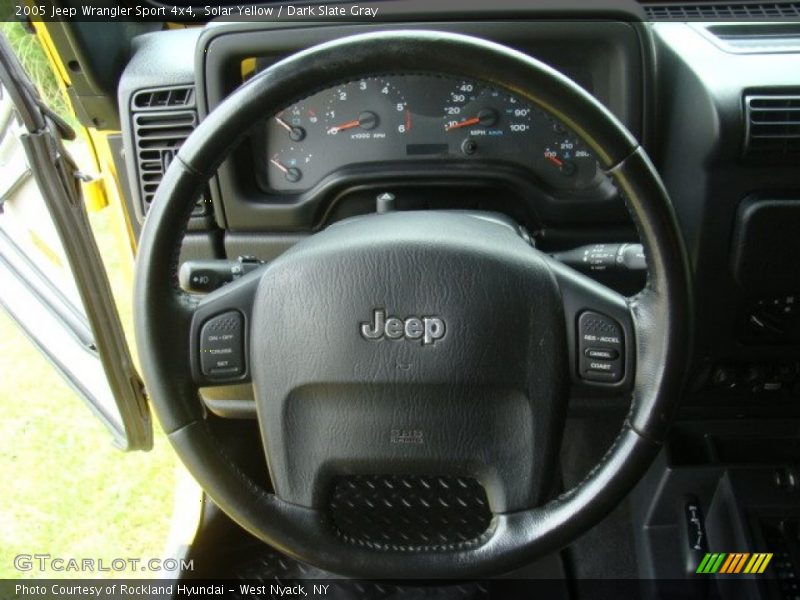 Solar Yellow / Dark Slate Gray 2005 Jeep Wrangler Sport 4x4