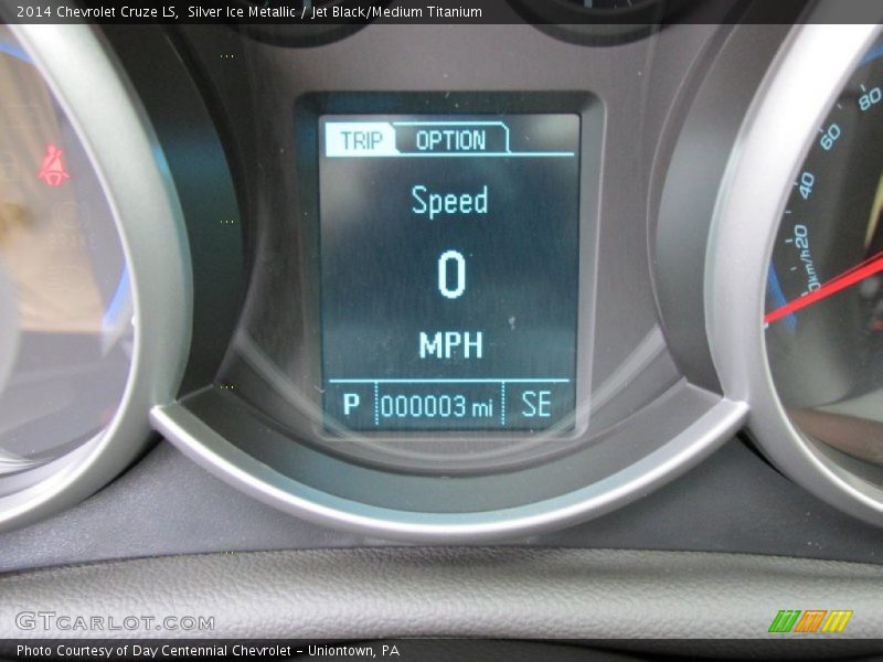 Silver Ice Metallic / Jet Black/Medium Titanium 2014 Chevrolet Cruze LS