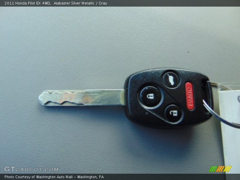 Alabaster Silver Metallic / Gray 2011 Honda Pilot EX 4WD