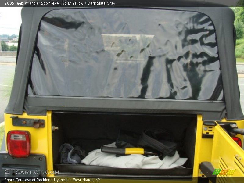 Solar Yellow / Dark Slate Gray 2005 Jeep Wrangler Sport 4x4